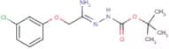 N'-[1-Amino-2-(3-chlorophenoxy)ethylidene]hydrazinecarboxylic acid tert-butyl ester