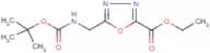 Ethyl 5-(tert-butyloxycarbonylaminomethyl)-[1,3,4]oxadiazole-2-carboxylate