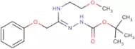 N'-[1-(2-Methoxyethylamino)-2-phenoxyethylidene]hydrazinecarboxylic acid tert-butyl ester