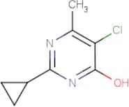 5-Chloro-2-cyclopropyl-6-methyl-pyrimidin-4-ol