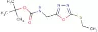 (5-Ethylsulphanyl-[1,3,4]oxadiazol-2-ylmethyl)-carbamic acid tert-butyl ester