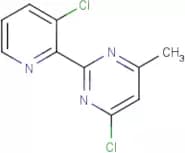 4-Chloro-2-(3-chloropyridin-2-yl)-6-methylpyrimidine