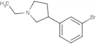 3-(3-Bromophenyl)-1-ethylpyrrolidine