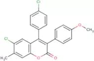6-Chloro-4-(4’-chlorophenyl)-3-(4’-methoxyphenyl)-7-methylcoumarin