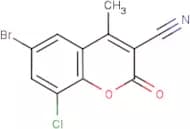 6-Bromo-8-chloro-3-cyano-4-methylcoumarin
