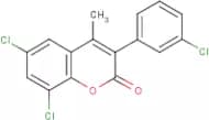 3-(3’-chlorophenyl)-6,8-dichloro-4-methylcoumarin