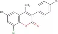 6-Bromo-3-(4’-bromophenyl)-8-chloro-4-methylcoumarin