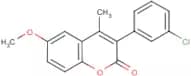 3-(3’-Chlorophenyl)-6-methoxy-4-methylcoumarin