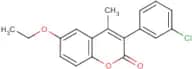 3-(3’-Chlorophenyl)-6-ethoxy-4-methylcoumarin