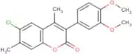 6-Chloro-3-(3’,4’-dimethoxyphenyl)-4,7-dimethylcoumarin