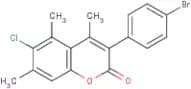 3-(4’-Bromophenyl)-6-chloro-4,5,7-trimethylcoumarin