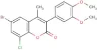 6-Bromo-8-chloro-3-(3’,4’-dimethoxyphenyl)-4-methylcoumarin