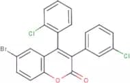 6-Bromo-3-(3’-chlorophenyl)-4(2’-chlorophenyl)coumarin