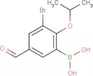 3-Bromo-2-isopropoxy-5-formylphenylboronic acid