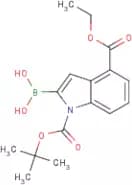 1-BOC-4-(ethoxycarbonyl)indole-2-boronic acid