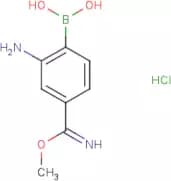 2-Amino-4-(imino(methoxy)methyl)phenylboronic acid hydrochloride