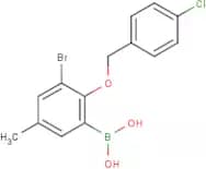 3-Bromo-2-(4'-chlorobenzyloxy)-5-methylphenylboronic acid