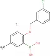 3-Bromo-2-(3'-chlorobenzyloxy)-5-methylphenylboronic acid