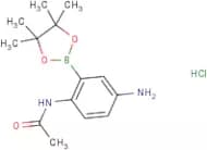 2-Acetamido-5-aminophenylboronic acid, pinacol ester hydrochloride