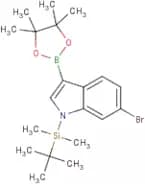 6-Bromo-1-(tert-butyldimethylsilanyl)indole-3-boronic acid, pinacol ester