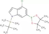 1-(tert-Butyldimethylsilyl)-4-chloroindole-6-boronic acid, pinacol ester