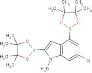 6-Chloro-1-methylindole-2,4-diboronic acid, pinacol ester