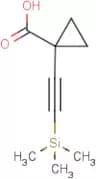 1-((Trimethylsilyl)ethynyl)cyclopropane-1-carboxylic acid