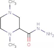1,4-Dimethylpiperazine-2-carbohydrazide