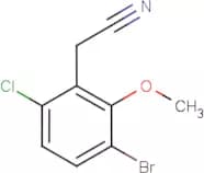 3-Bromo-6-chloro-2-methoxyphenylacetonitrile