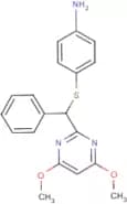 4-[α-(4,6-Dimethoxypyrimidin-2-yl)benzylthio]benzamine (mixtures of R&S forms)