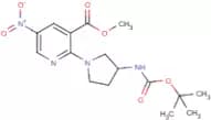 Methyl 2-{3-[(tert-butoxycarbonyl)amino]pyrrolidin-1-yl}-5-nitronicotinate
