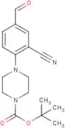 4-(2-Cyano-4-formylphenyl)piperazine, N1-BOC protected