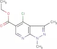 Ethyl 4-chloro-1,3-dimethylpyrazolo[3,4-b]pyridine-5-carboxylate