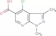 4-Chloro-1,3-dimethyl-1H-pyrazolo[3,4-b]pyridine-5-carboxylic acid