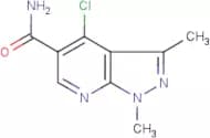 4-Chloro-1,3-dimethyl-1H-pyrazolo[3,4-b]pyridine-5-carboxamide