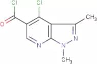 4-Chloro-1,3-dimethylpyrazolo[3,4-b]pyridine-5-carbonyl chloride