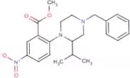 Methyl 2-(4-benzyl-2-isopropylpiperazin-1-yl)-5-nitrobenzoate
