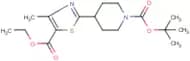 4-[5-(Ethoxycarbonyl)-4-methyl-1,3-thiazol-2-yl)piperidine, N-BOC protected