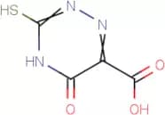 3-Mercapto-5-oxo-4,5-dihydro-1,2,4-triazine-6-carboxylic acid