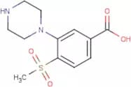 4-(Methylsulfonyl)-3-piperazinobenzoic acid