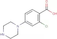 2-Chloro-4-piperazinobenzoic acid