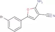 2-Amino-5-(3-bromophenyl)furan-3-carbonitrile