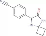 4-(7-Oxo-5,8-diazaspiro[3.4]oct-6-yl)benzonitrile
