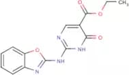 Ethyl 2-(2-Benzoxazolylamino)-6-oxo-1,6-dihydropyrimidine-5-carboxylate