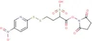 1-(2,5-dioxopyrrolidin-1-yloxy)-4-((5-nitropyridin-2-yl)disulfanyl)-1-oxobutane-2-sulfonic acid