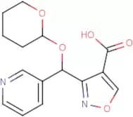 3-[(3-Pyridyl)[(2-tetrahydropyranyl)oxy]methyl]isoxazole-4-carboxylic acid