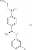 Ethyl 4-[(1S)-1-(3-bromoanilino)ethyl]benzoate hydrochloride