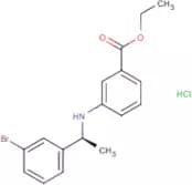 Ethyl 3-[[(1S)-1-(3-bromophenyl)ethyl]amino]benzoate hydrochloride