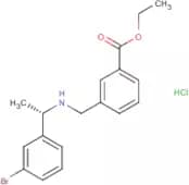 Ethyl 3-[[[(1S)-1-(3-bromophenyl)ethyl]amino]methyl]benzoate hydrochloride