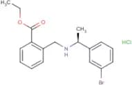 Ethyl 2-[[[(1S)-1-(3-bromophenyl)ethyl]amino]methyl]benzoate hydrochloride